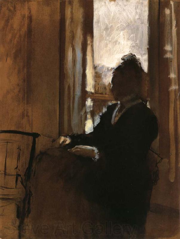 Edgar Degas Woman at a Window Norge oil painting art